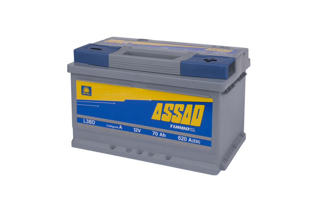 BATTERIE ASSAD 620A, 70AH, L3 BD